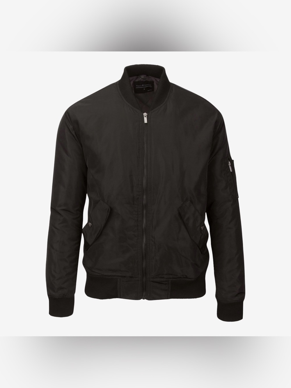Men's Black Bomber Jacket by Paul & Shark